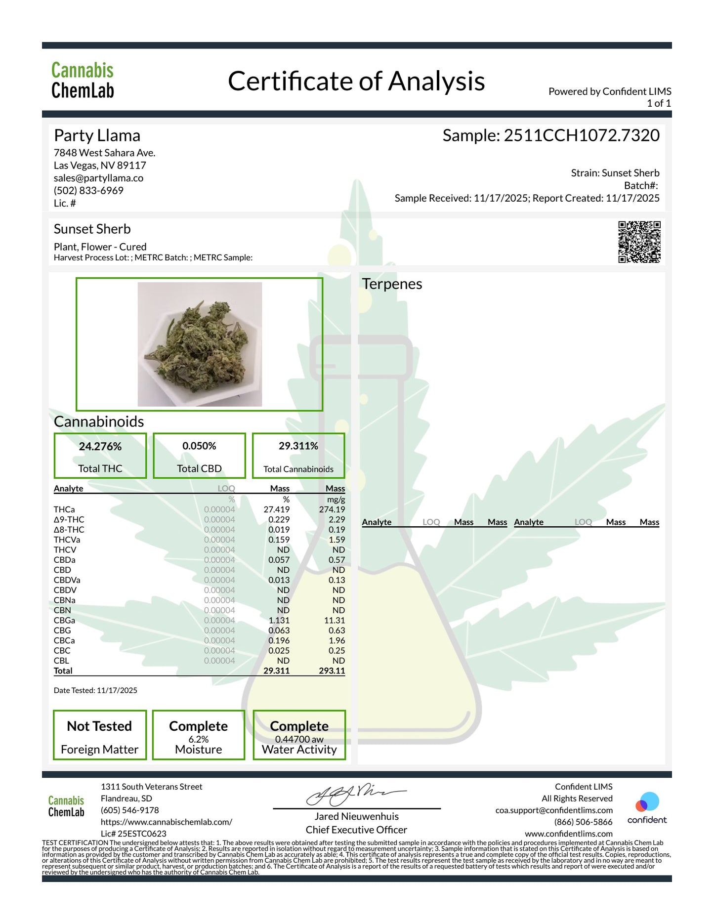 Sunset Sherb Hemp