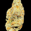 upclose of a nug on a black background