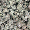 Hemp flower buds in a bag. 