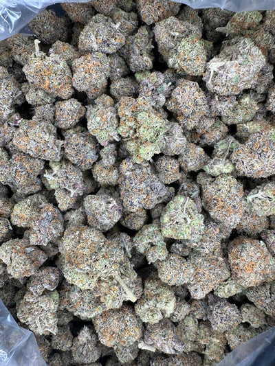 Mochi Hemp Flower buds in a bag. 