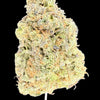 Close-up of a cannabis bud on a dark background