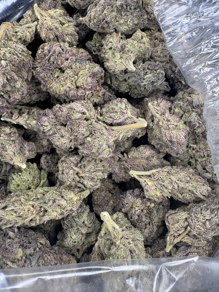 Bag of Orange Cream Cake Hemp buds. 