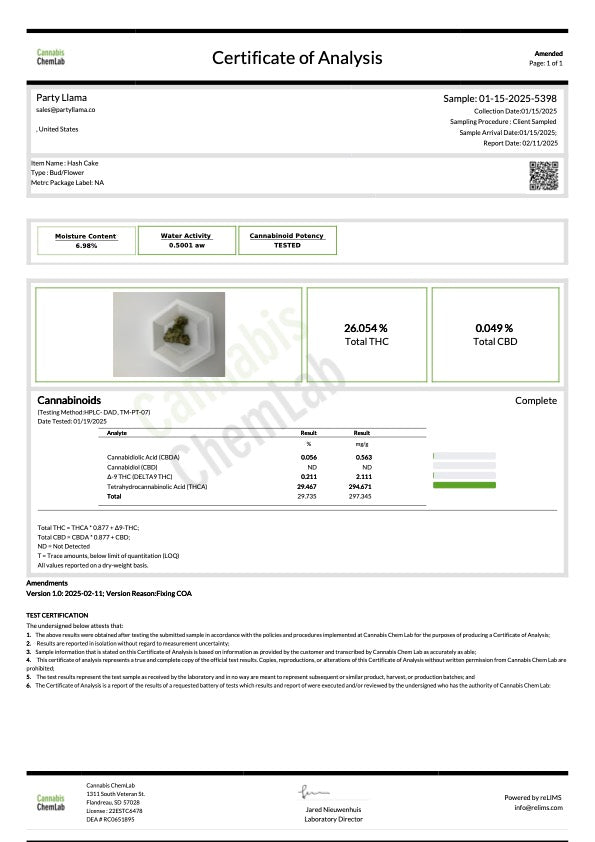 Hash Cake Hemp - 20-325
