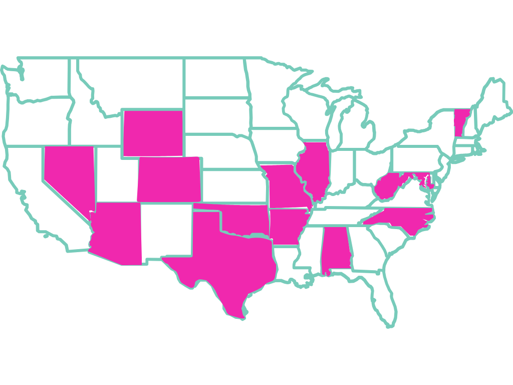 Map of Where We Ship